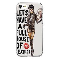 For Ultra Thin Pattern Case Back Cover Case Sexy Lady Soft TPU for iPhone 7 Plus 7 6s Plus 6 Plus 6s SE 5S 5