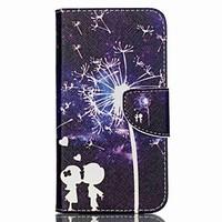 For Wiko Case Card Holder / with Stand / Flip / Pattern Case Full Body Case Dandelion Hard PU Leather Wiko