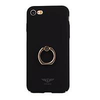 For Plating Ring Holder Case Back Cover Case Solid Color Hard PC for IPhone 7 7Plus iPhone 6s 6 Plus iPhone 6s 6