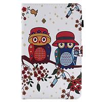 For Card Holder with Stand Flip Case Full Body Case Owl Hard PU Leather for Apple iPad 5 ipad6