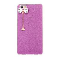 For Huawei P8 P8 Lite Case Cover Flash Powder Series DIY Bow Tie Diamond Pendant TPU Material Phone Case