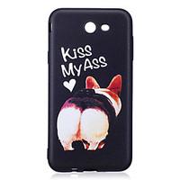 For Samsung Galaxy J5(2017) J3(2017) Case Cover Alphabet Puppy Pattern Painted Feel TPU Soft Case Phone Case J510 J710 J310 J7(2017)