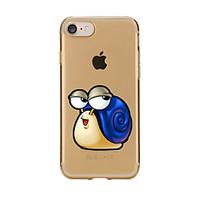 For Transparent Pattern Case Back Cover Case Cartoon Snail Soft TPU for IPhone 7 7Plus iPhone 6s 6 Plus iPhone 6s 6 iPhone 5s 5 5E 5C