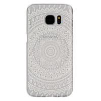 For Samsung Galaxy S7 Edge Frosted / Transparent Case Back Cover Case Mandala PC SamsungS7 Active / S7 plus / S7 edge plus / S7 edge / S7