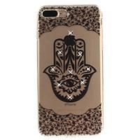 For iPhone 7 7 Plus 6 6S Plus 5 5S SE Case Cover Palm Flower Pattern HD Painted Drill TPU Material IMD Process High Penetration Phone Case