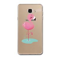 For Samsung Galaxy A7(2017) A8 Case Cover Transparent Pattern Back Cover Case Cartoon Flamingo Soft TPU for Samsung Galaxy A3(2017) A5(2017)