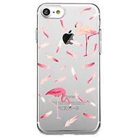 For iPhone 7 Plus 7 Case Cover Transparent Pattern Back Cover Case Flamingo Feathers Soft TPU for iPhone 6s Plus 6s 6 Plus 6 5s 5 SE
