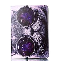 For Apple iPad Mini 4 3 2 1 Case Cover Cat Pattern Card Stent PU Material Flat Protection Shell