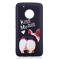 For Moto G5 Plus G5 Case Cover Alphabet Puppy Pattern Painted Embossed Feel TPU Soft Case Phone Case