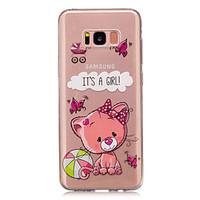 For Samsung Galaxy S8 Plus S8 Case Cover Cute Bear Pattern Painted High Penetration TPU Material IMD Process Soft Case Phone Case S4 S5 (Mini)