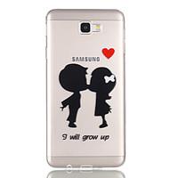 For Samsung Galaxy J7 J5 Prime Case Cover Couple Pattern Relief Dijiao TPU Material High Through The Phone Case J7 J5 J3 (2017) (2016)