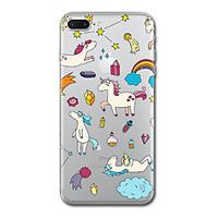 For iPhone 7 Plus 7 Case Cover Transparent Pattern Back Cover Case Unicorn Soft TPU for iPhone 6s Plus 6s 6 Plus 6 5s 5 SE