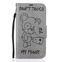 For Motorola Case Wallet / Card Holder / with Stand / Embossed Case Full Body Case Cartoon Hard PU Leather Motorola MOTO G4 / Moto G4 Plus