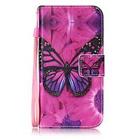For Samsung Galaxy S3 S4 S5 S6 S7 Edge S6Edge Plus Case Cover Butterfly Pattern Painting Card Stent PU Leather
