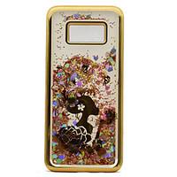 For Samsung Galaxy S8 Plus S8 TPU Material Plating Laser Carving Quicksand Phone Case S7 Edge S7