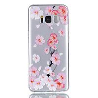 For Samsung Galaxy S8 S8 Plus Case Cover Peach Blossom Pattern Relief Varnish Does Not Fade TPU Material Phone Case S7 S7 Edge S6 S5