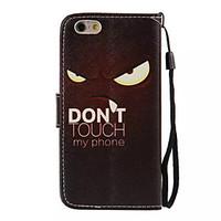 For iPhone 6 Case / iPhone 6 Plus Case Wallet / Card Holder / with Stand / Flip / Pattern Case Full Body Case Black White HardPU