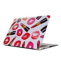 For MacBook Air Pro 11.6 13.3 15.4 inch Retain Case Cover Cartoon Drawing Painting Decorate Protector for New MacBook Lipstick Pattern