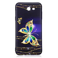 For Samsung Galaxy J5(2017) J3(2017) Case Cover Butterfly Pattern Painted Embossed Feel TPU Soft Case Phone Case J510 J710 J310 J7(2017)