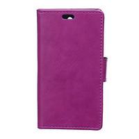For Huawei Case Wallet / Card Holder / with Stand / Flip Case Full Body Case Solid Color Hard PU Leather Huawei Huawei Y6/Honor 4A