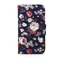 For Nokia Case Wallet / Card Holder / with Stand Case Full Body Case Flower Hard PU Leather Nokia Nokia Lumia 635