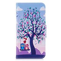For HUAWEI P10 P9 Lite Case Cover Owl Pattern PU Material Card Stent Wallet Phone Case Galaxy 6X Y5II P8 Lite (2017)