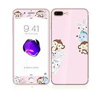 For Apple iPhone 7 Plus 5.5 Tempered Glass with Soft Edge Full Screen Coverage Front and Back Screen Protector Monkey Pattern