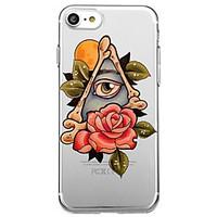 For iPhone 7 Plus 7 Case Cover Eco-friendly Transparent Pattern Flower Back Cover Case Sexy Lady Cartoon Flower Soft TPU for iPhone 6s 6 5 SE 5s