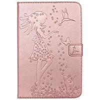 For Case Cover Card Holder Wallet with Stand Flip Embossed Full Body Case Sexy Lady Cat Butterfly Hard PU Leather for iPad Mini 4 mini1.2.3