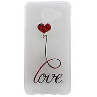 for samsung galaxy case transparent pattern case back cover case word  ...