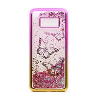 For Samsung Galaxy S8 Plus S8 Case Cover Flowing Liquid Pattern Back Cover Case Glitter Shine Butterfly Soft TPU for S7 edge S7