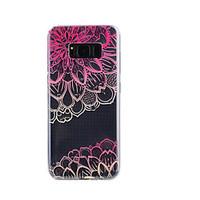 For Samsung Galaxy S8 Plus S8 Case Cover Diagonal Flower Pattern Drop Glue Varnish High Quality TPU Material Phone Case S7 Edge S7 S5