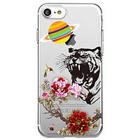 For iPhone 7 Plus 7Case Cover Eco-friendly Transparent Pattern Back Cover Case Animal Flower Soft TPU for iPhone 6s Plus 6s 6 5s SE 5