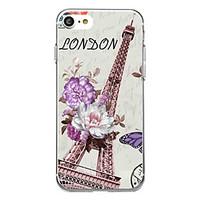 For Ultra Thin Pattern Case Back Cover Case Eiffel Tower Soft TPU for iPhone 7 Plus 7 6s Plus 6 Plus 6s SE 5S 5
