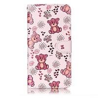 For iPhone 7 Plus 7 Bear Pattern Varnishing Process Embossed PU Leather Material Phone Case 6S Plus 6S 6 5S SE 5