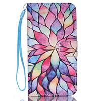 For Samsung Galaxy Case Wallet / Card Holder / with Stand / Flip Case Full Body Case Flower PU Leather SamsungS6 edge plus / S6 edge / S6