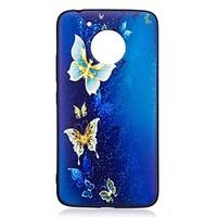 For Motorola Moto G5 Plus Case Cover Butterfly Pattern Relief Back Cover Soft TPU