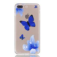 For iPhone 7Plus 7 TPU Material Butterfly Pattern Relief Phone Case 6s Plus 6Plus 6S 6 SE 5s 5