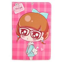 For Apple iPad Mini1 2 3/4 Case Cover with Stand Flip Pattern Full Body Case Sexy Lady Cartoon Hard PU Leather