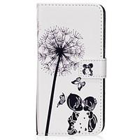 for Samsung Galaxy s8 s8 Plus Case Cover Couple Dandelion Pattern PU Material Card Sten Twallet Phone Case S7 S6 S5 S7edge S6edge