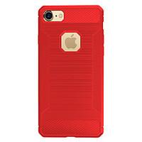 For Apple iPhone 7 Plus 7 Case Cover Shockproof Back Cover Solid Color Soft Carbon Fiber 6s Plus 6 Plus 6s 6 5 5s SE