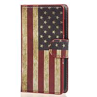 For Nokia Case Wallet / Card Holder / with Stand Case Full Body Case Flag Hard PU Leather NokiaNokia Lumia 640 / Nokia Lumia 640 XL /