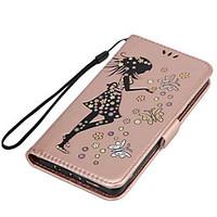 For Samsung Galaxy A3(2017) A5(2017) Card Holder with Stand Flip Embossed Full Body Sexy Lady Glitter Shine Hard PU Leather A7(2017) A510 A310 A5 A3