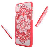 For iPhone 7 7 Plus 6s 6 Plus Case Frosted / Translucent / Pattern Case Back Cover Case Mandala Hard PC