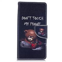 For Huawei Case Wallet / Card Holder / with Stand Case Full Body Case Word / Phrase Hard PU Leather HuaweiHuawei P9 / Huawei Y560 /