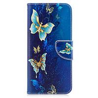 For Samsung Galaxy S8 S8 Plus Case Cover Butterfly Pattern PU Material Card Stent Wallet Phone Case Galaxy S7 S6 edge