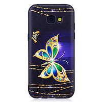 For Samsung Galaxy A3(2017) A5(2017) Case Cover Butterfly Pattern Painted Feel TPU Soft Case Phone Case A3(2016) A5(2016)