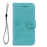 FOR Samsung Galaxy A5(2017) A3(2017) Phone Case Roses 3D Embossed Pattern Hand Rope Style PU Leather Material Phone Case