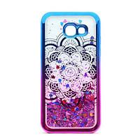 For Samsung Galaxy A5(2017) A3(2017) TPU Material Plating Laser Carving Quicksand Phone Case