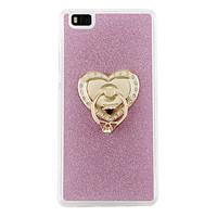 For Huawei Case / P8 / P8 Lite Ring Holder Case Back Cover Case Glitter Shine Soft TPU Huawei Huawei P8 / Huawei P8 Lite